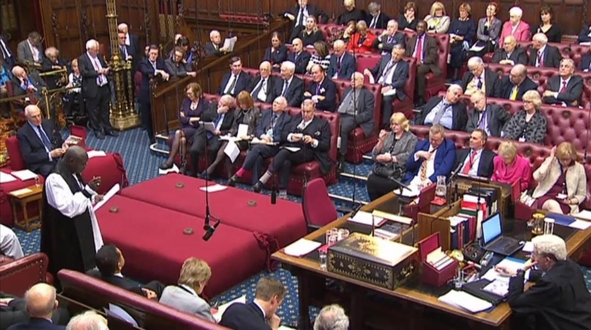 La Cámara de los Lores británica.