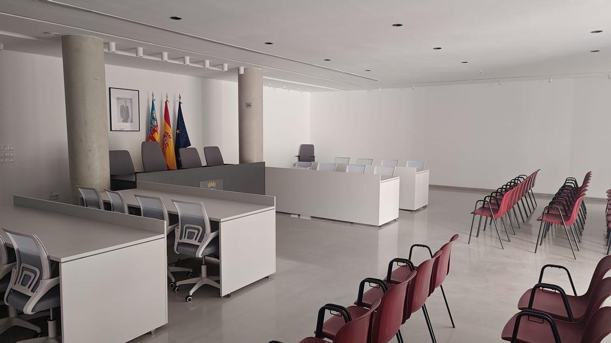 La sala es una de las estancias de mayor relevancia del ayuntamiento.