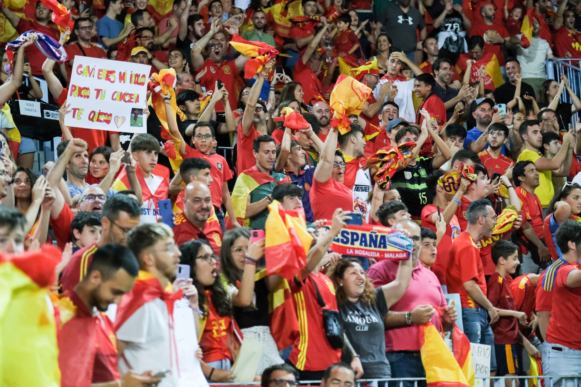 El España - República Checa en La Rosaleda, en imágenes