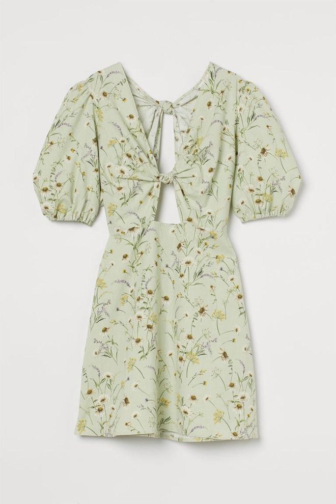 Vestido estampado floral de H&M