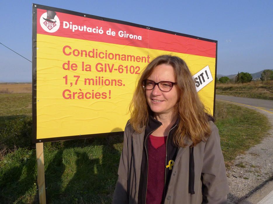 Protesta per obres a una carretera dels Aiguamolls