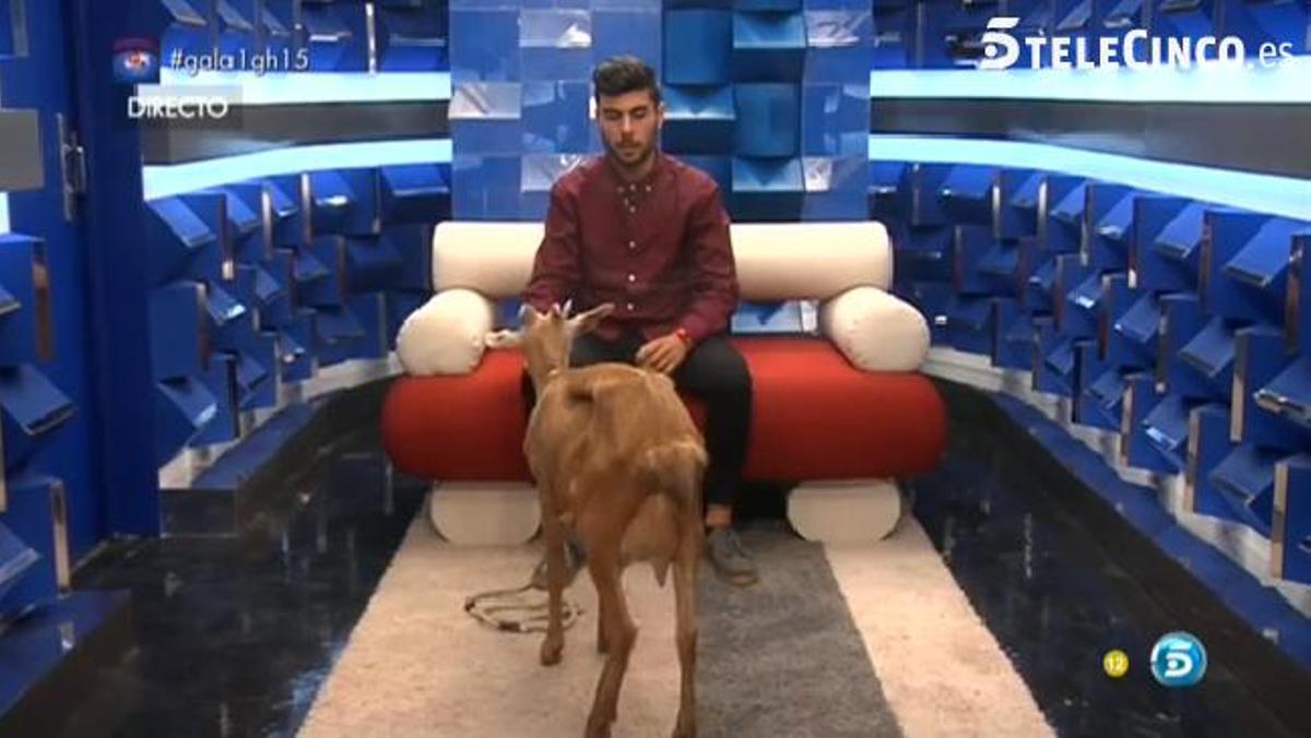Hugo Pérez y "Rubia" en el confesionario de la casa de "Gran Hermano", en el año 2014.