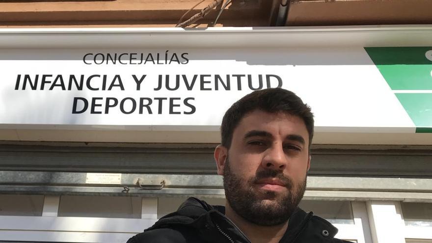 El concejal de Deportes, Javier Martínez