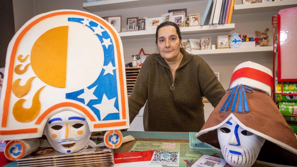 La papelería de Arteixo convertida en taller de Sargadelos