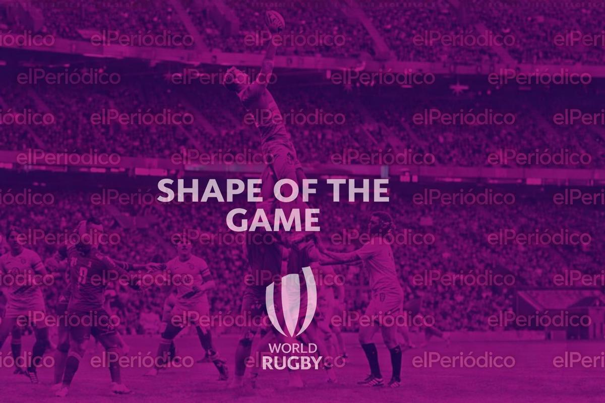 Portada de la presentación del informe 'Shape of the game' de World Rugby