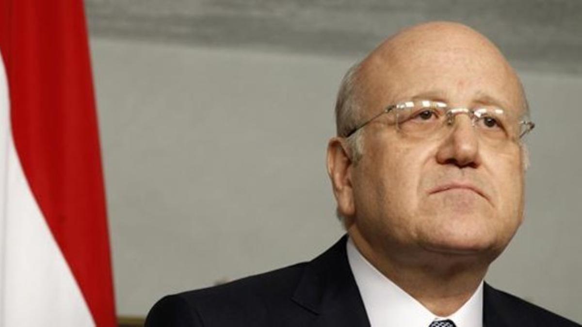 El primer ministro de Libano, Najib Mikati, en Beirut.