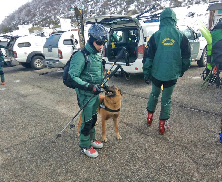 Simulacro de rescate en Pajares