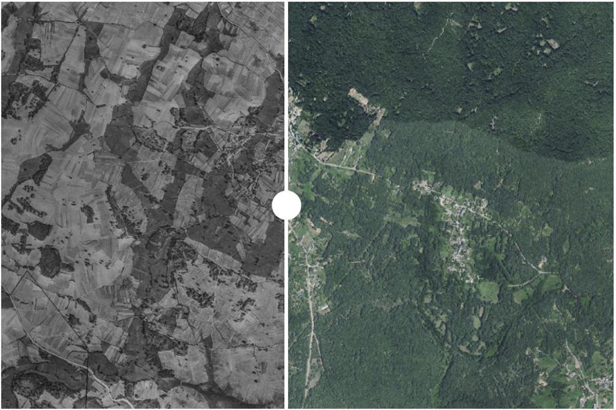 Sanabria en 1956 y Sanabria en 2025