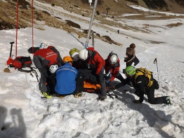 Simulacre de rescat a Vallter