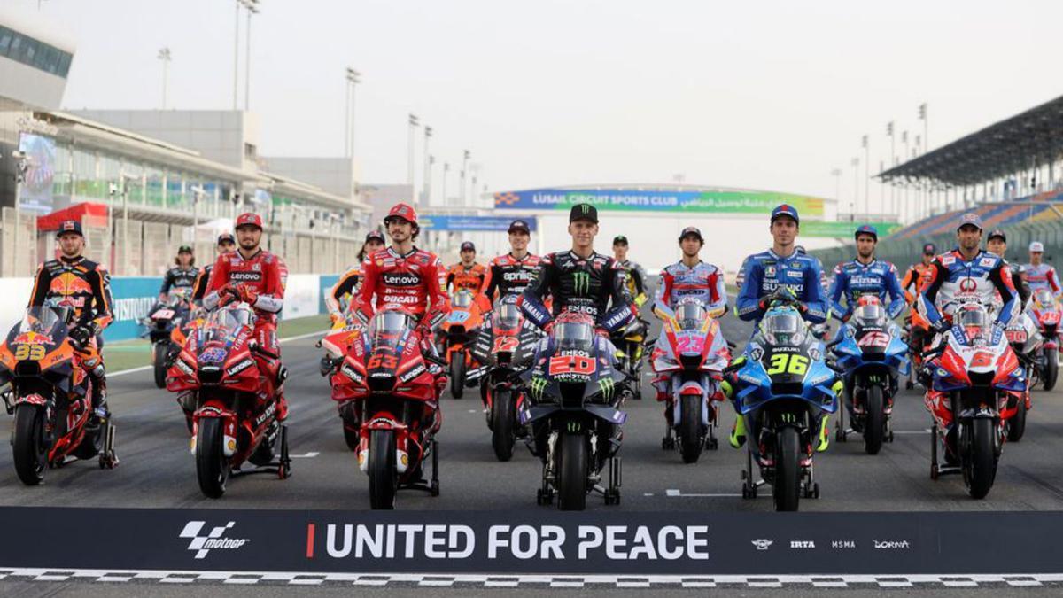 Els pilots de MotoGP s’uneixen contra la guerra a Ucraïna | REUTERS/IMBRAHEEM AL OMARI