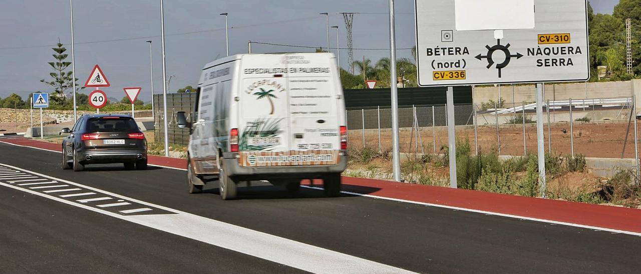 La variante de Bétera, con un trazado de cinco kilómetros, evitará que el tráfico de vehículos discurra por el centro del municipio. | LEVANTE-EMV