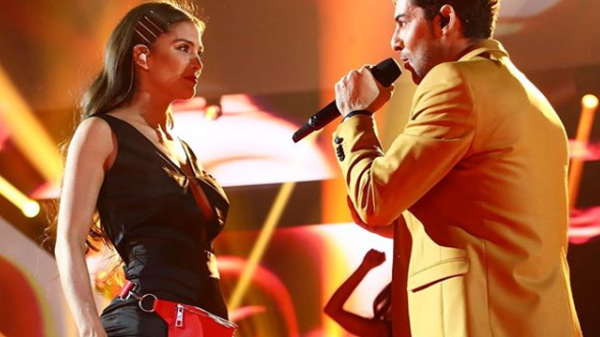 Greeicy y David Bisbal en la Gala 8
