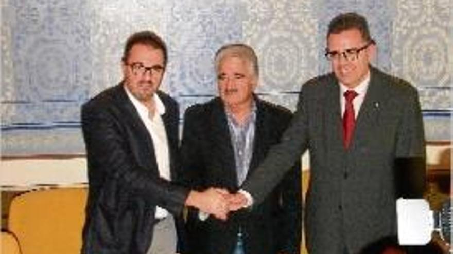 Jordi Cargol (CiU), Joan Espona (CiU) i Josep Maria Tost.