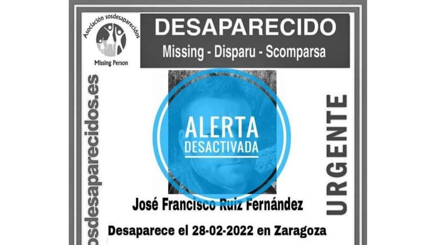 Localizado el hombre de 35 años desaparecido este lunes en Zaragoza