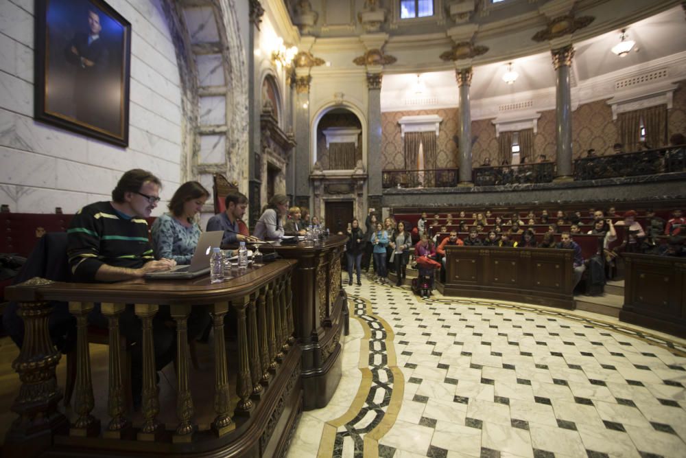 Pleno infantil en el Ayuntamiento de València