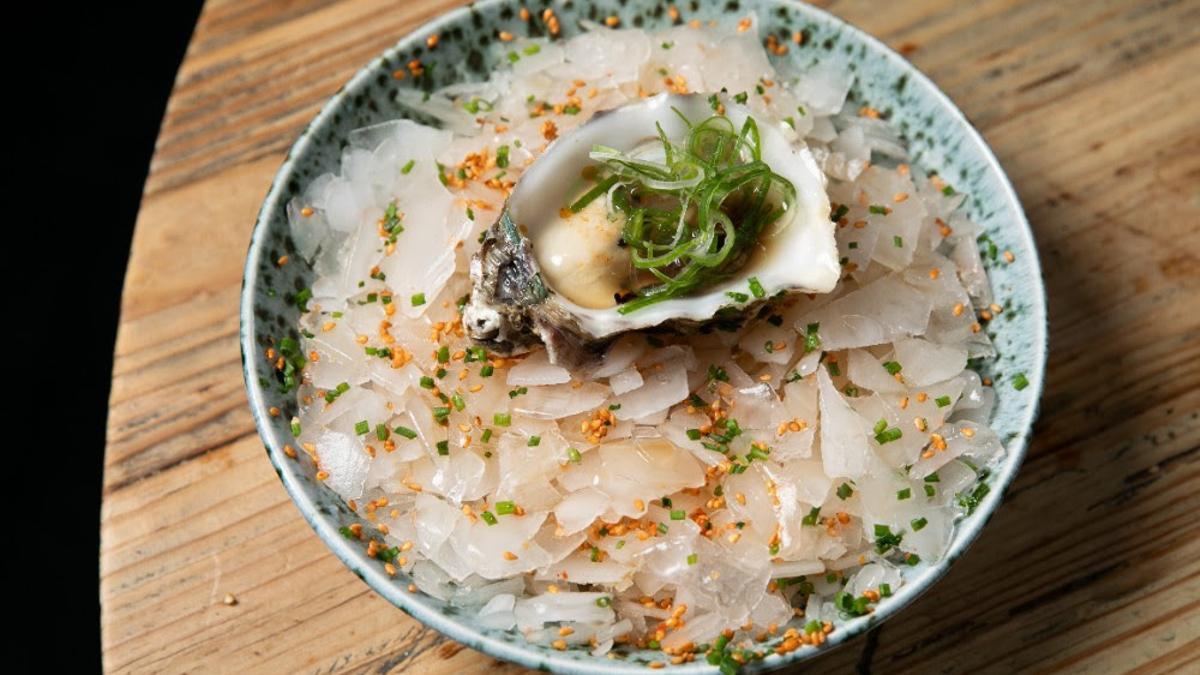Uno de los platos de ostras de La Lonja del Mar, en homenaje al escrito Haruki Murakami.