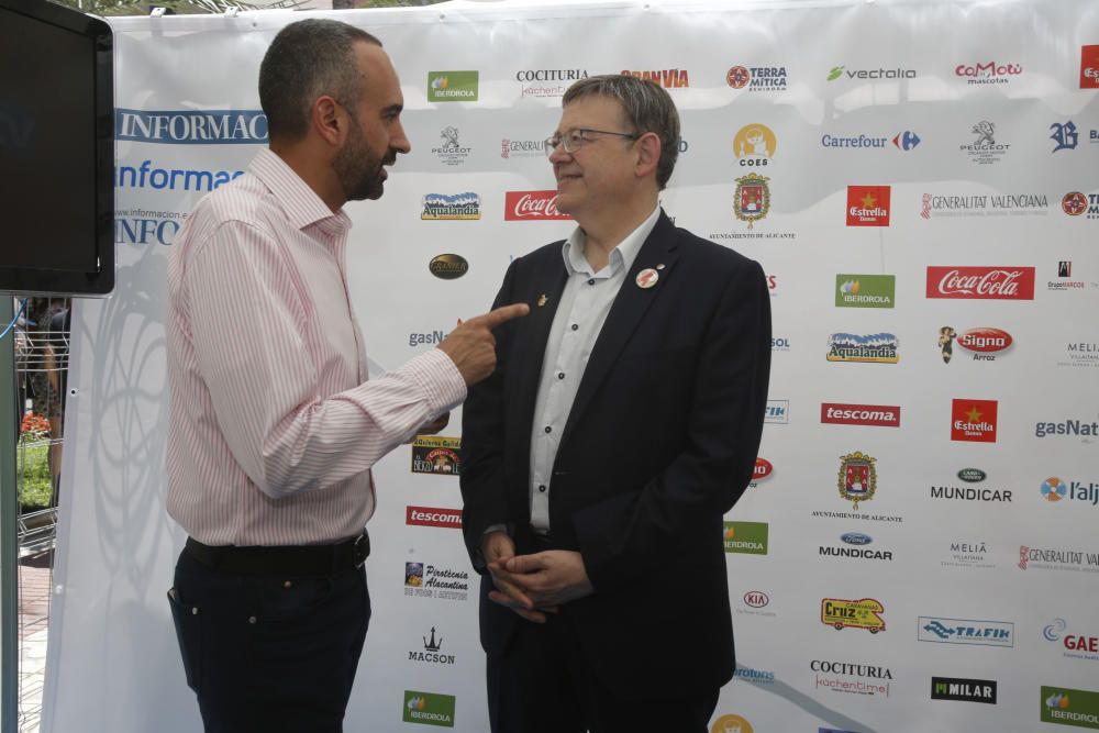 El director de InformaciónTv charla con el presidente de la Generalitat, Ximo Puig