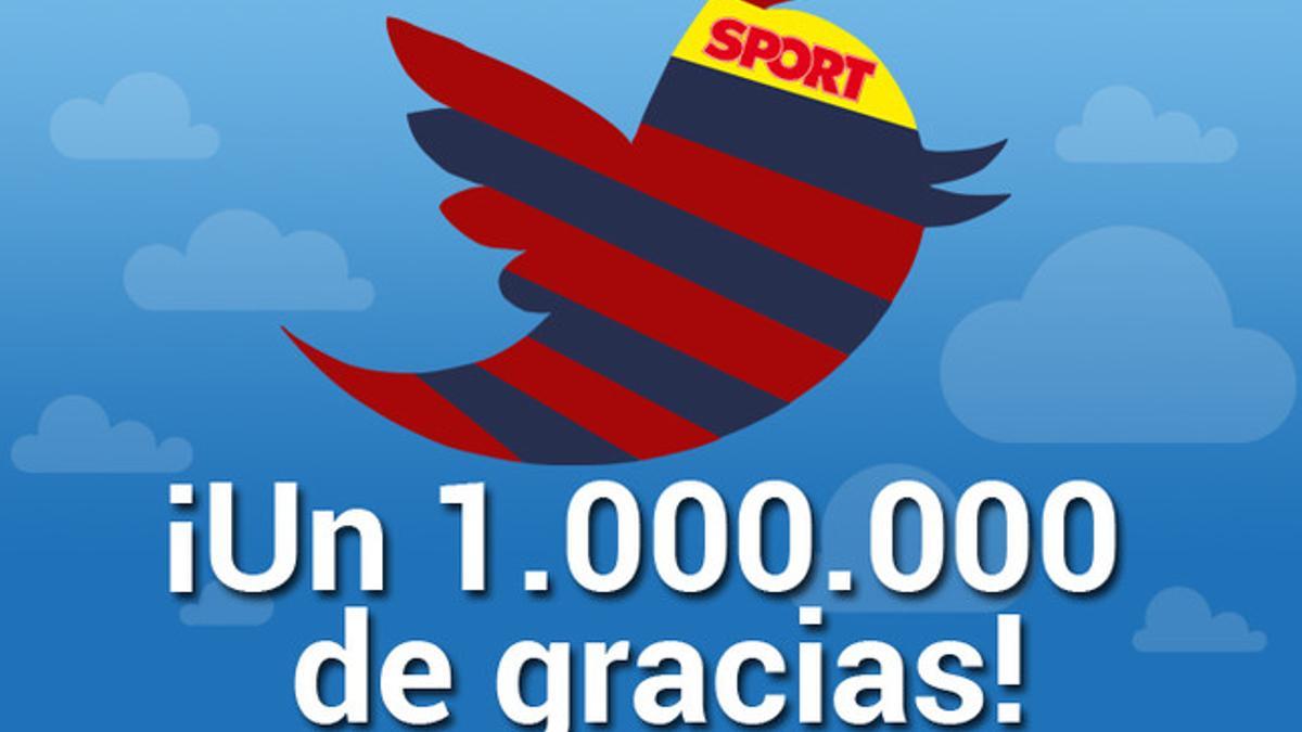 ¡SPORT alcanza el millón de followers en Twitter!