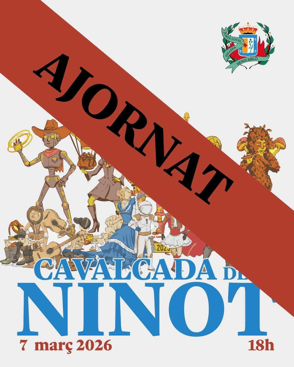 La cabalgata del Ninot ha quedado aplazada en Benicarló.