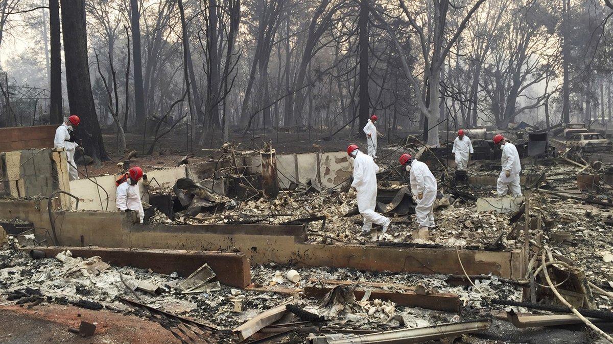 La cifra de desaparecidos en California por el incendio puede aumentar.