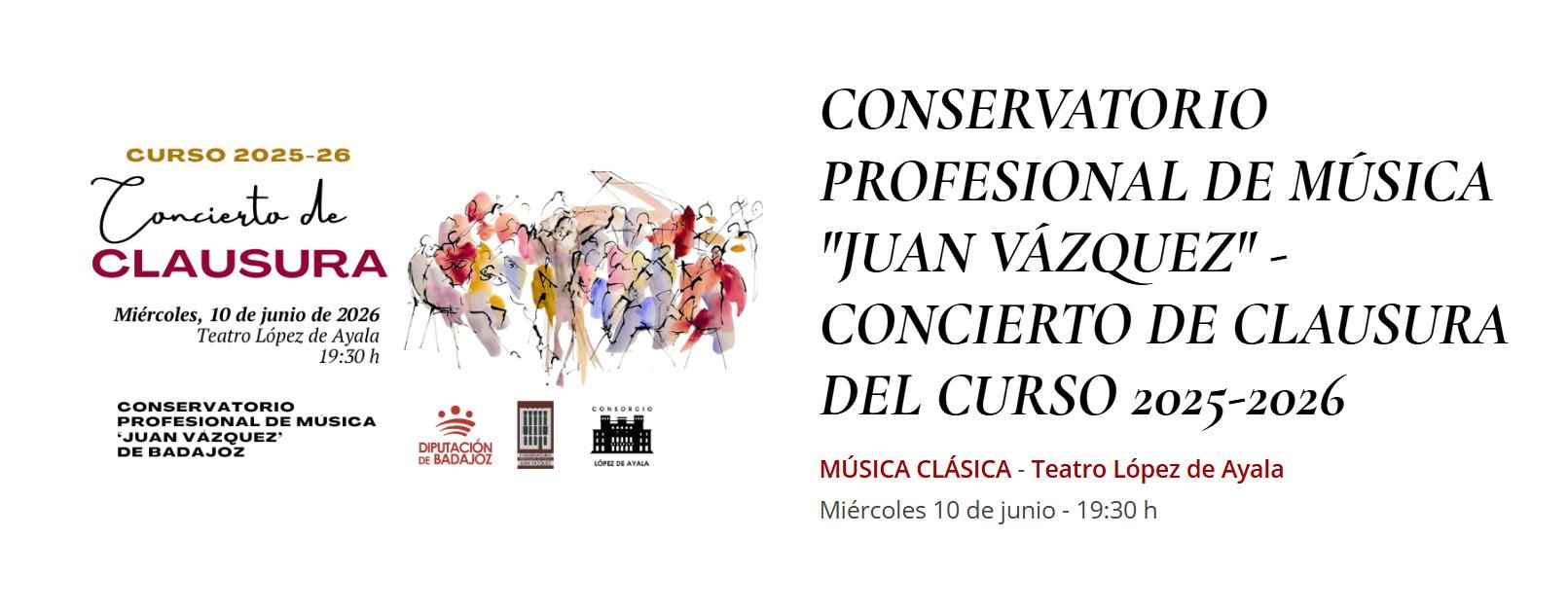 El cartel del concierto.