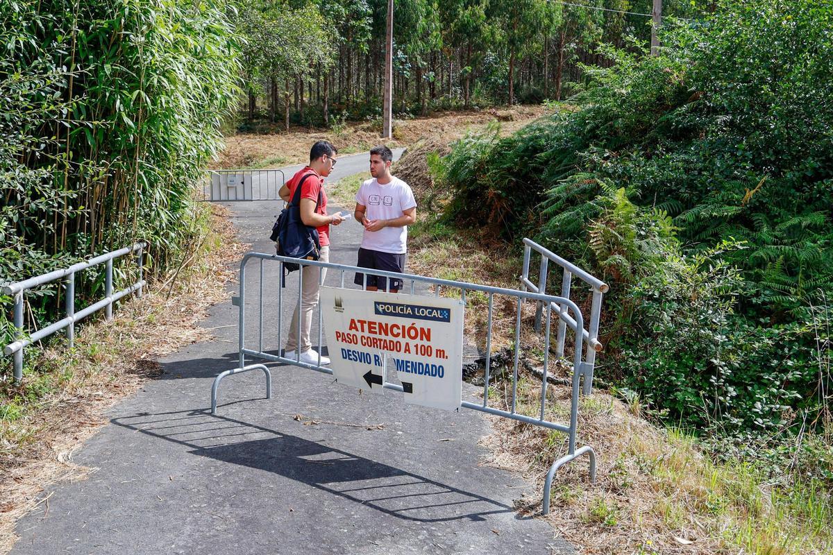 Estado del puente que permite acceder a los vecinos de Barcavella a sus tierras