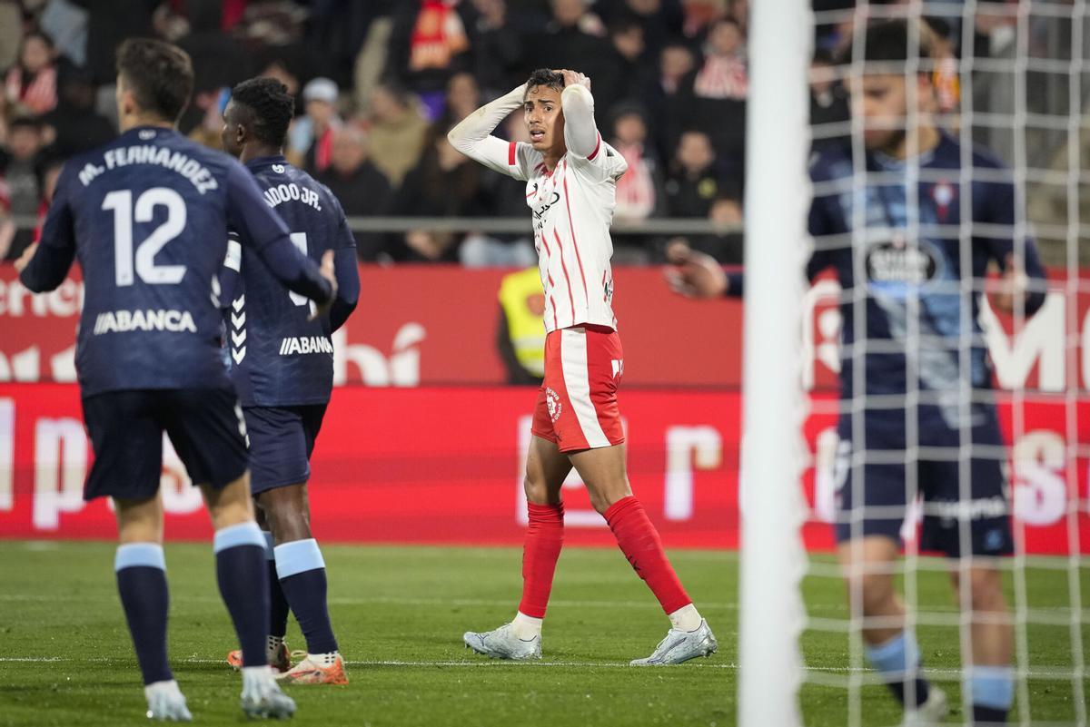 Vitor Reis se lamenta en Montilivi