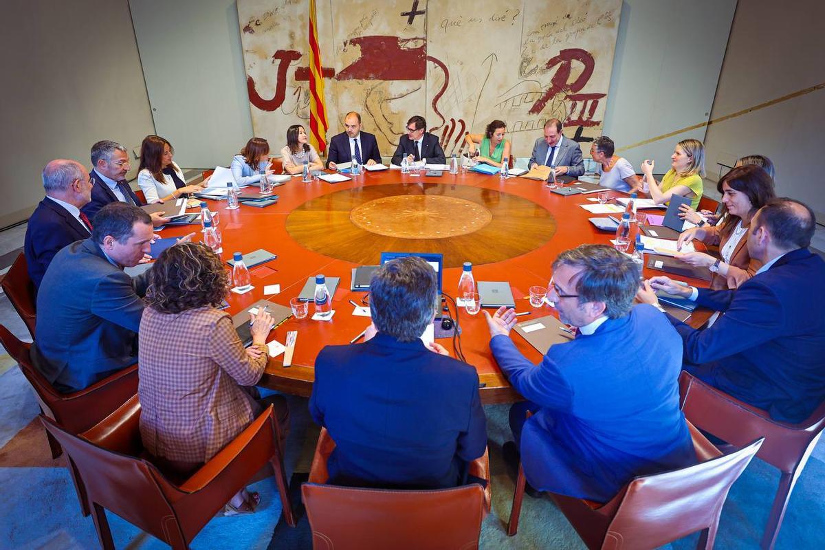 El Govern presidido por Salvador Illa, reunido este martes El Govern presidido por Salvador Illa, reunido este martes