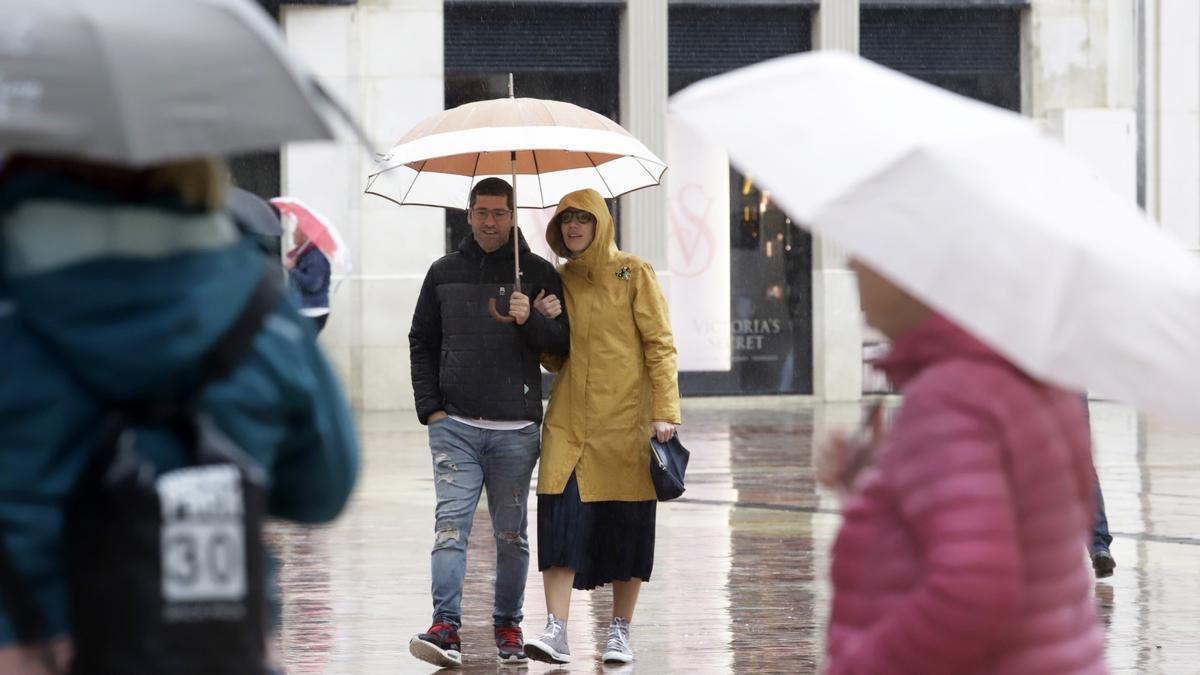 La borrasca Celia deja las primeras lluvias intensas del año sobre la provincia de Málaga