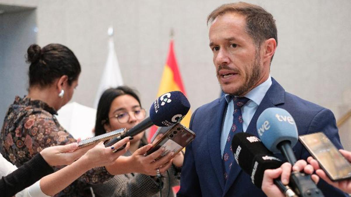 Hernández Zapata, ayer en la sede de Presidencia.