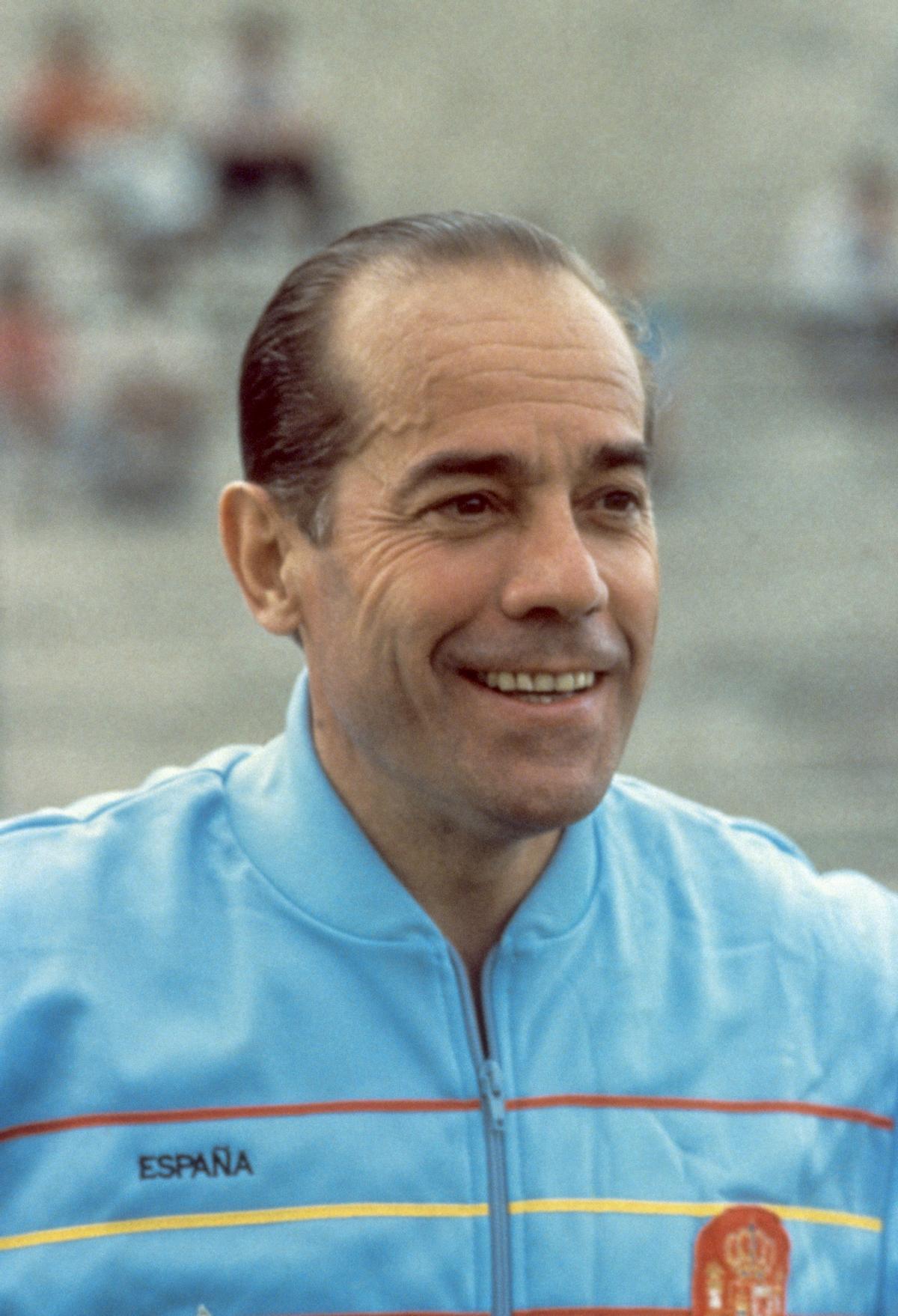 El futbolista Luis Súarez Miramontes, en una imagen tomada el 22 de abril de 1992.