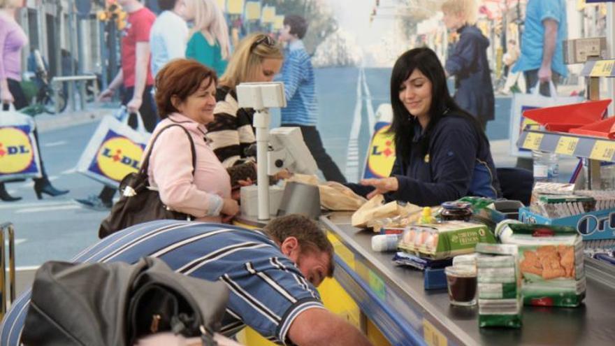 Lidl-Filiale auf Mallorca.