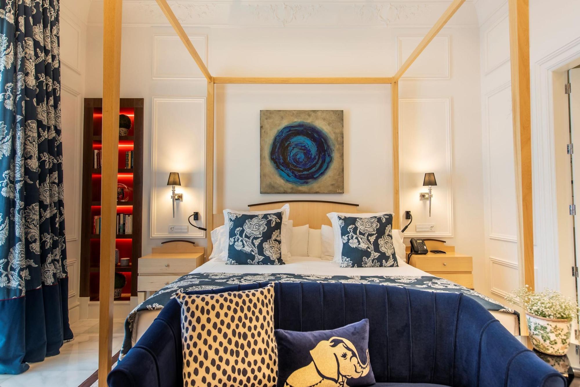 Habitación de la Casa Palacio María Luisa en Jerez