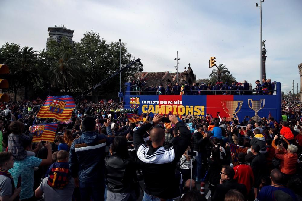 Rua del Barça: les millors fotos de la festa dels campions