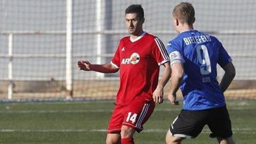 Una imagen de Iosu Villar, nuevo jugador de la UD Ibiza, en un partido de la AFE.