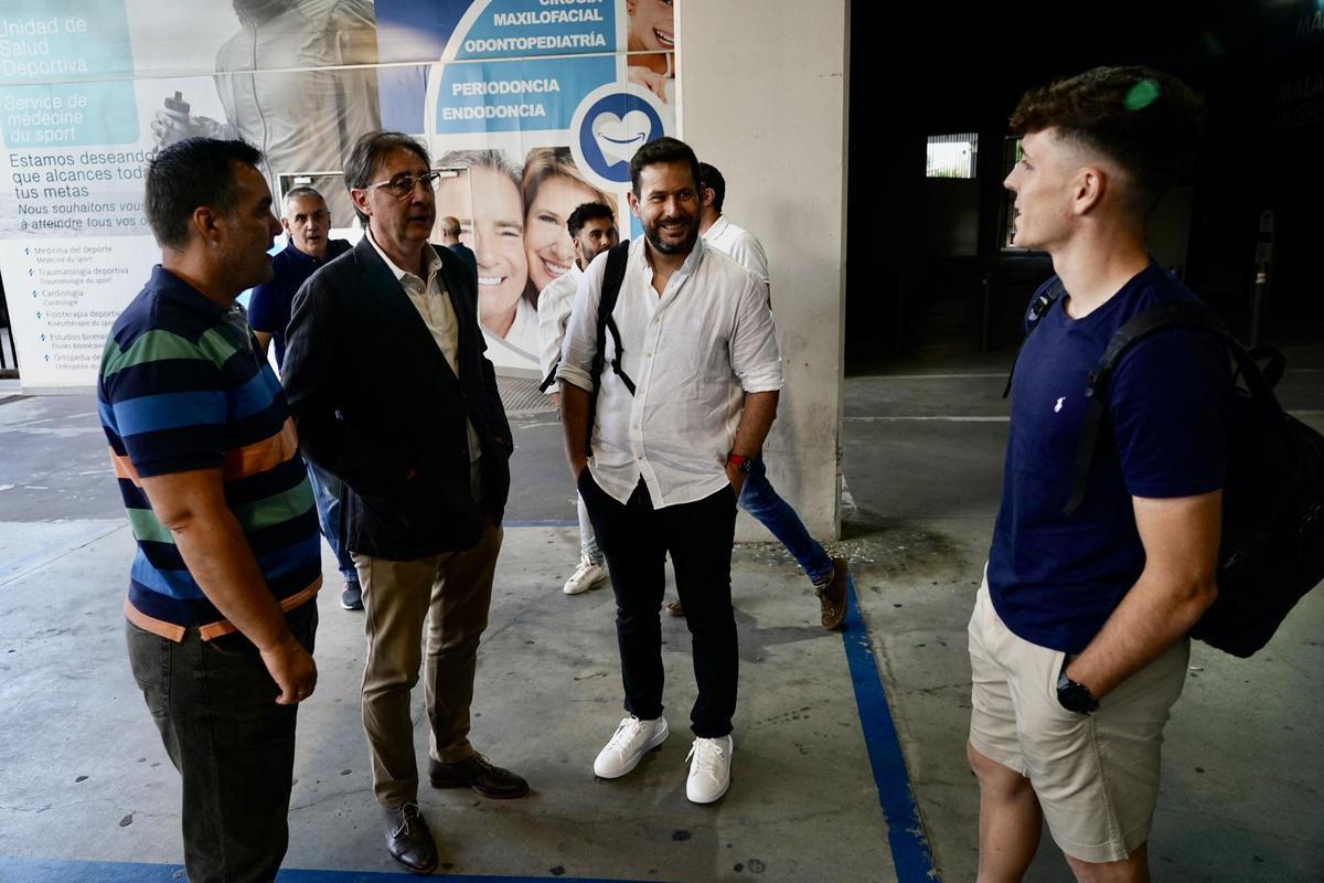 Llegada del nuevo jugador del Málaga CF, Joaquín Gabilondo