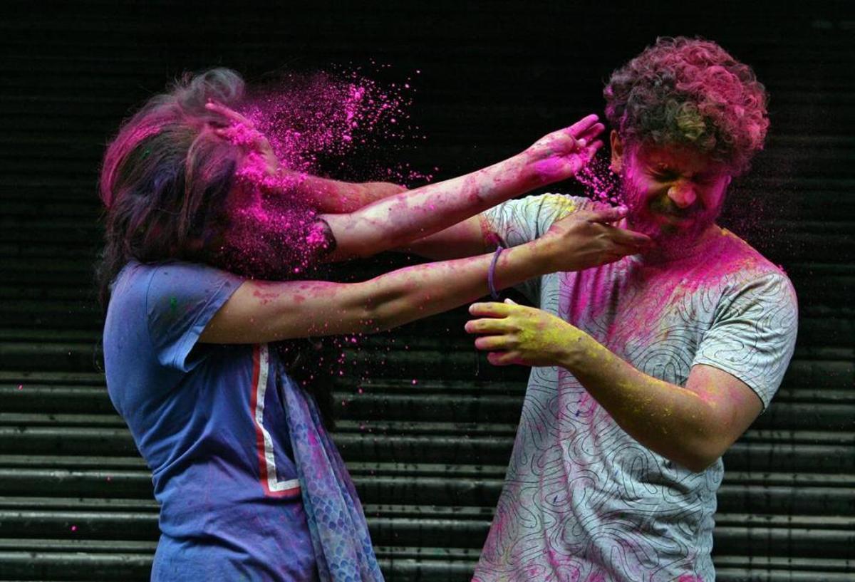 Holi, el festival dels colors, a Kathmandu