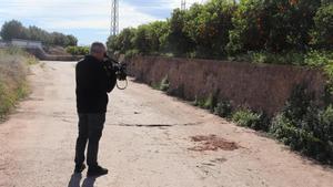 Camino de Faura donde fue encontrado el cadáver de Toni El Rabasa con varias cuchilladas en el pecho