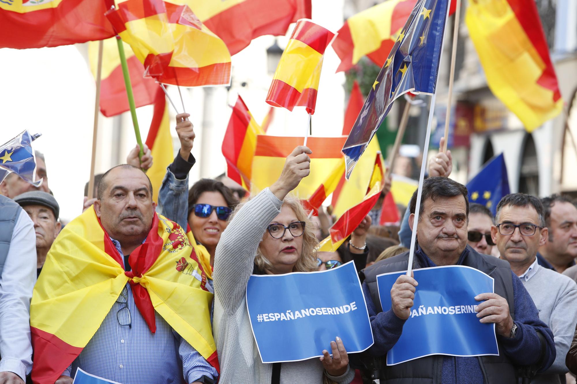 Concentración convocada en Zaragoza contra la amnistía