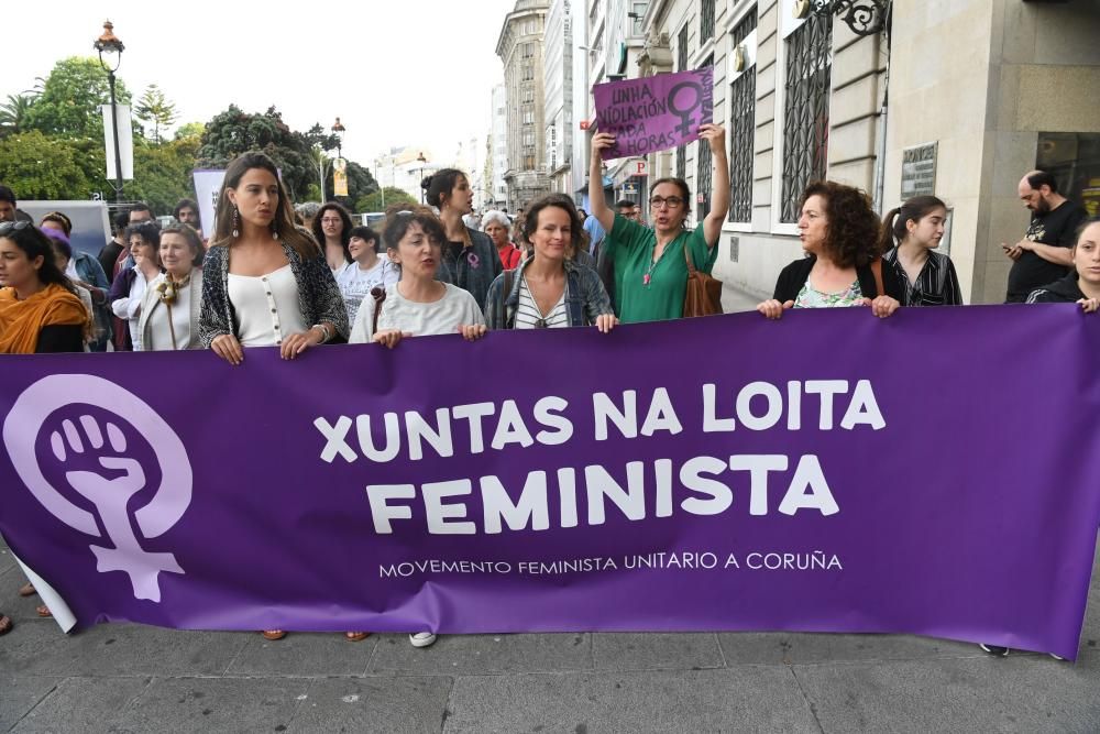 A Coruña protesta contra la libertad de La Manada