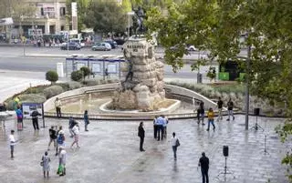 „Acnalb avalbmes ram al“: Was die geheime Botschaft auf der Plaça d'Espanya in Palma bedeutet