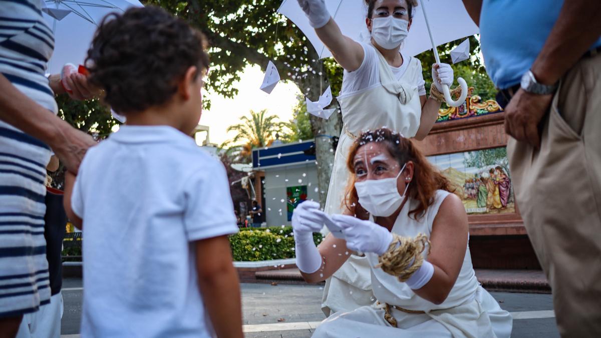 Animación infantil en la Feria del Libro de Badajoz del año pasado.