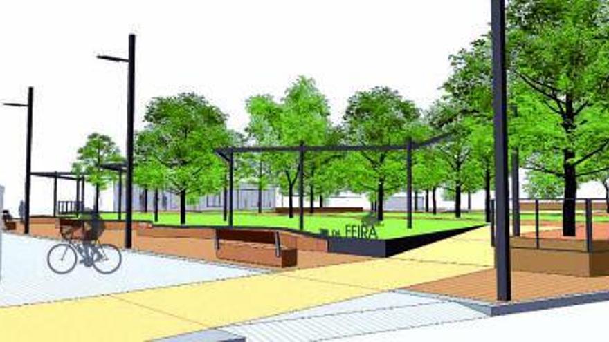 Tomiño reformará el parque da Feira como espacio peatonal