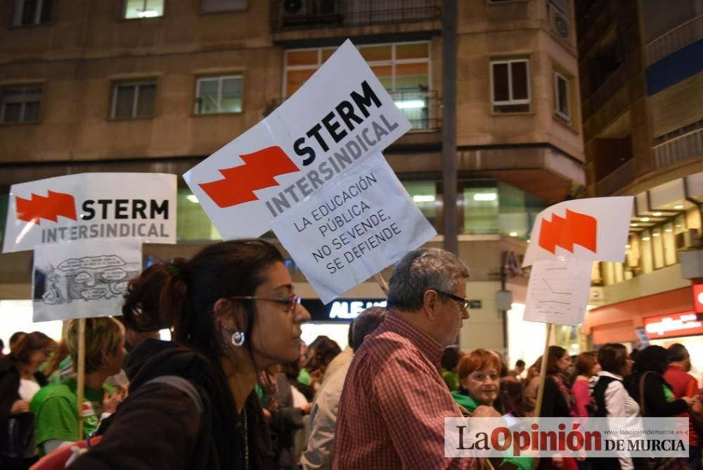 Manifestación contra la LOMCE y los recortes en la Educación en Murcia