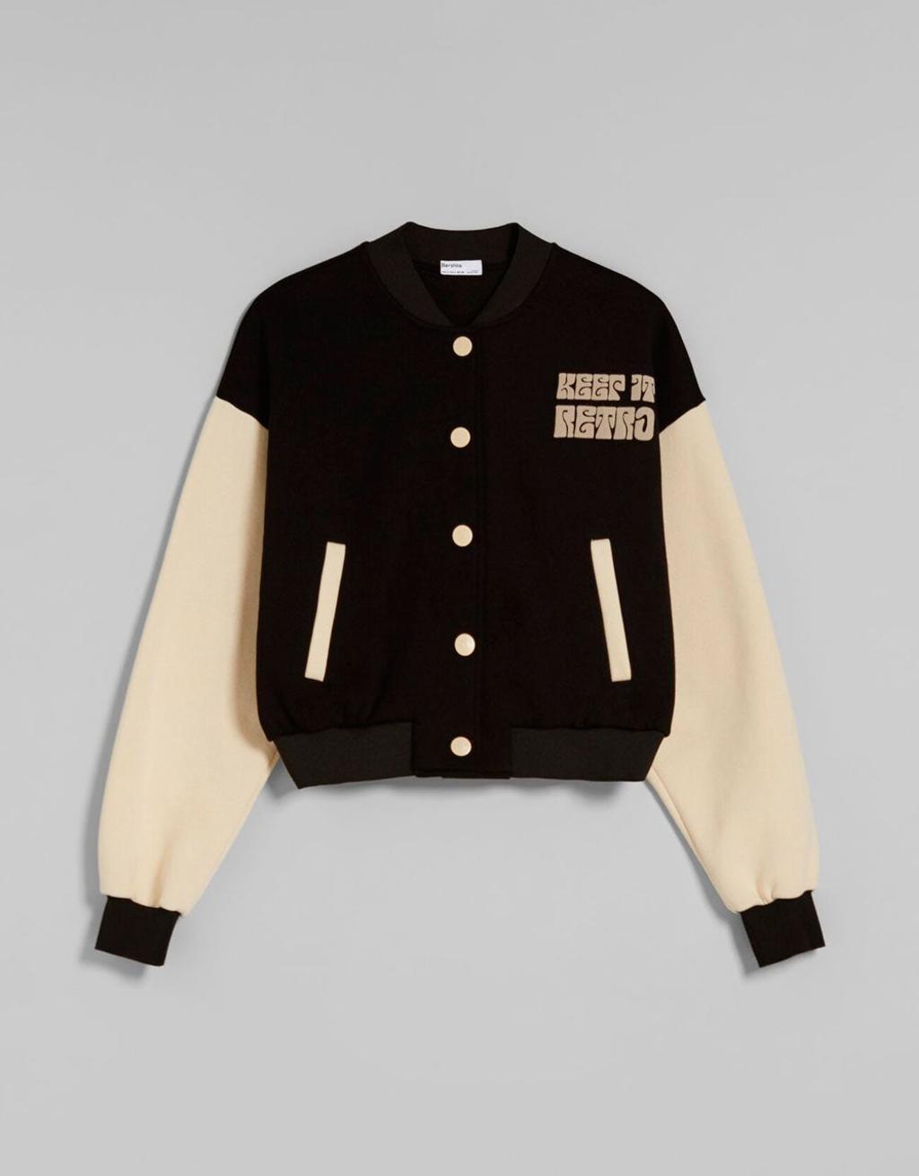 Chaqueta bomber de Bershka (precio: 29,99 euros)