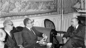 Luis Carrero Blanco y el secretario de Estado de EEUU, Henry Kissinger, el 19 de diciembre de 1973