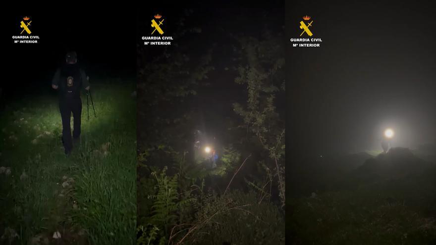 Rescatan de madrugada a una pareja de turistas madrileños que se extravió en el entorno de los lagos de Covadonga