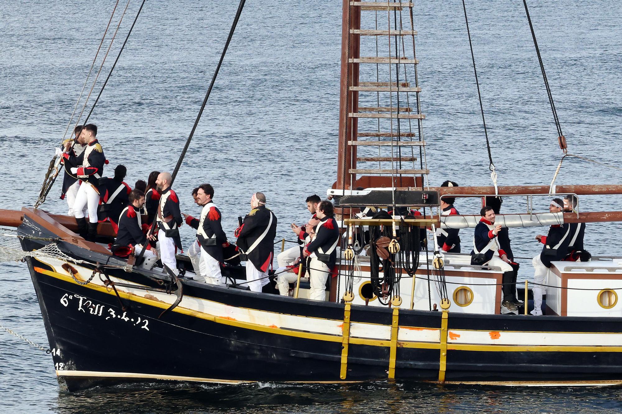 Representación de la expulsión de los franceses en la Reconquista de Vigo