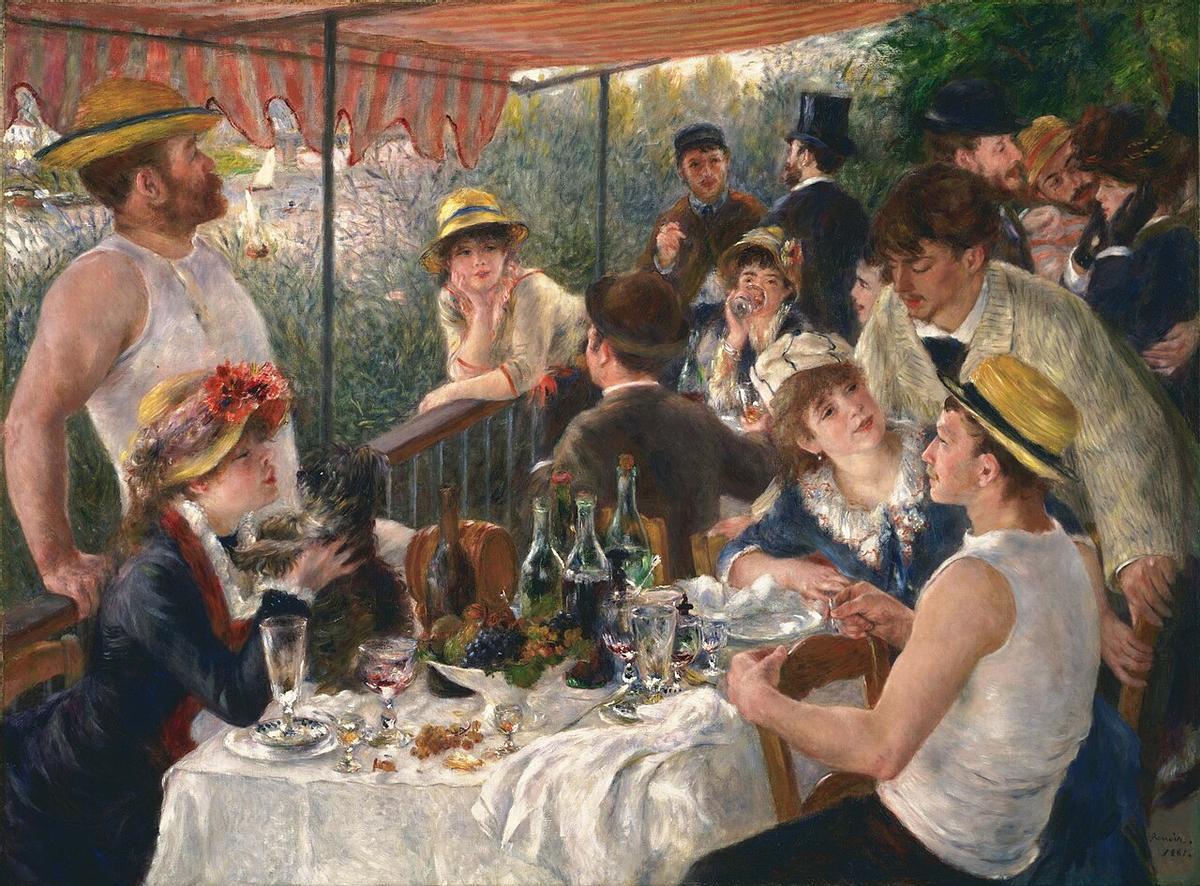 Cuadro 'El almuerzo de los remeros' de Renoir (1881)