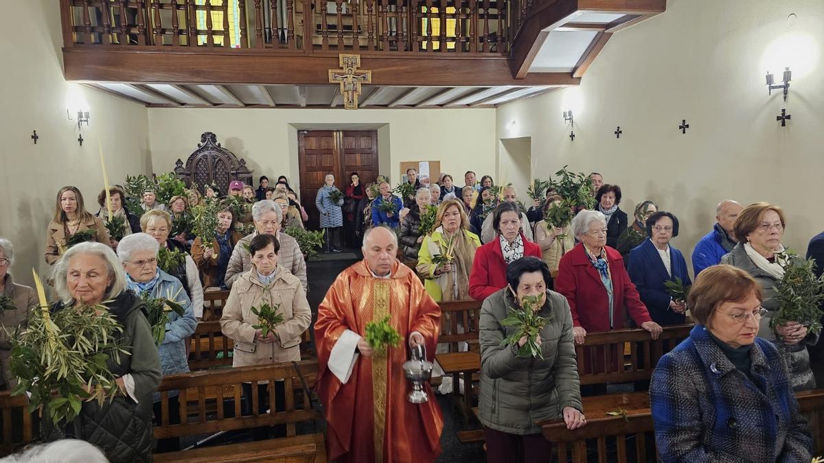 La bendición en el convento de Las Clarisas.